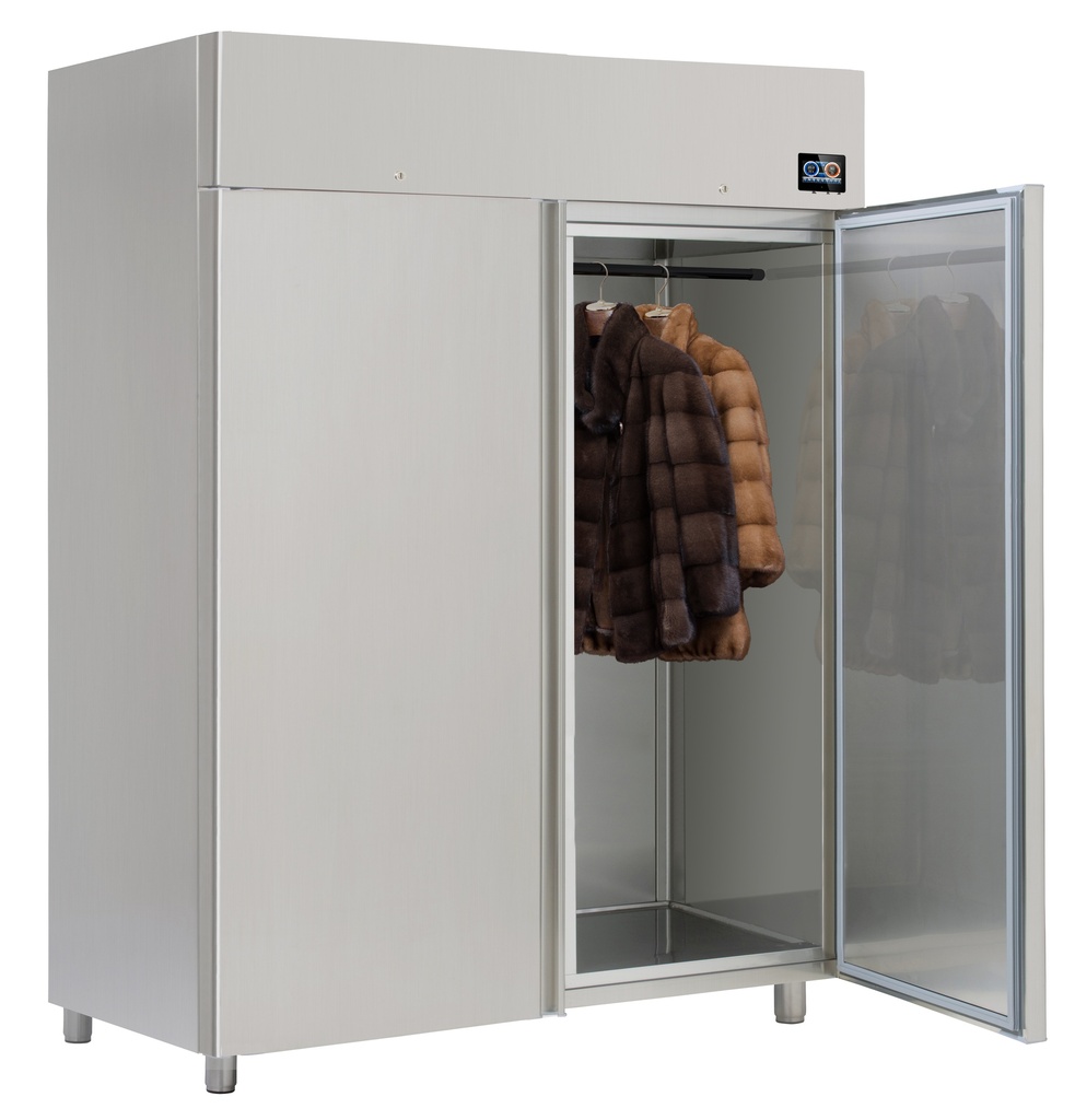 Armoire pour manteaux de fourrure Fur Closet 2 portes, inox (NCA2PI)