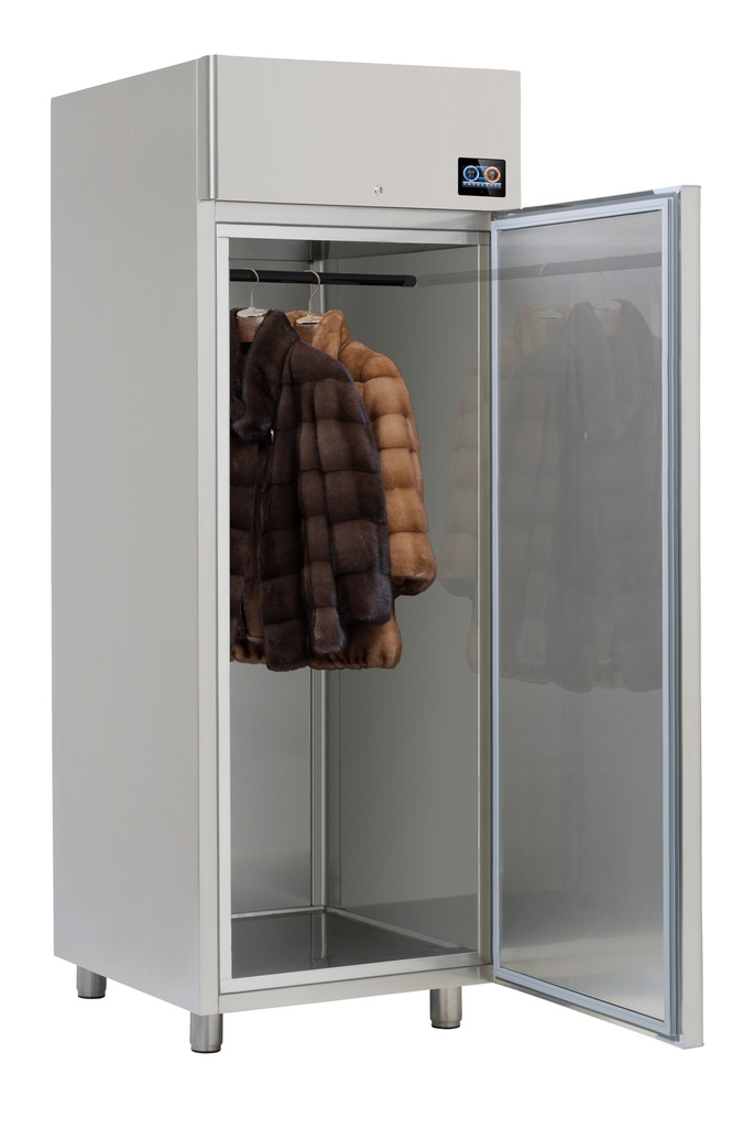 Armoire pour manteaux de fourrure Fur Closet 1 porte, inox (NCA1PI)