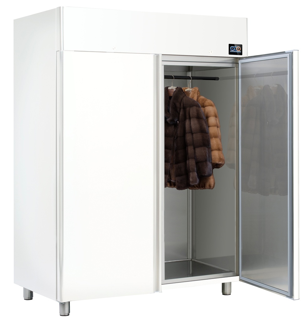 White professional Fur Closet 2 doors (NCA2PW)