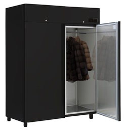 [NCA2PB] Armoire pour manteaux de fourrure Fur Closet 2 portes, noire (NCA2PB)